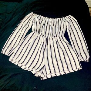 Off shoulder Romper